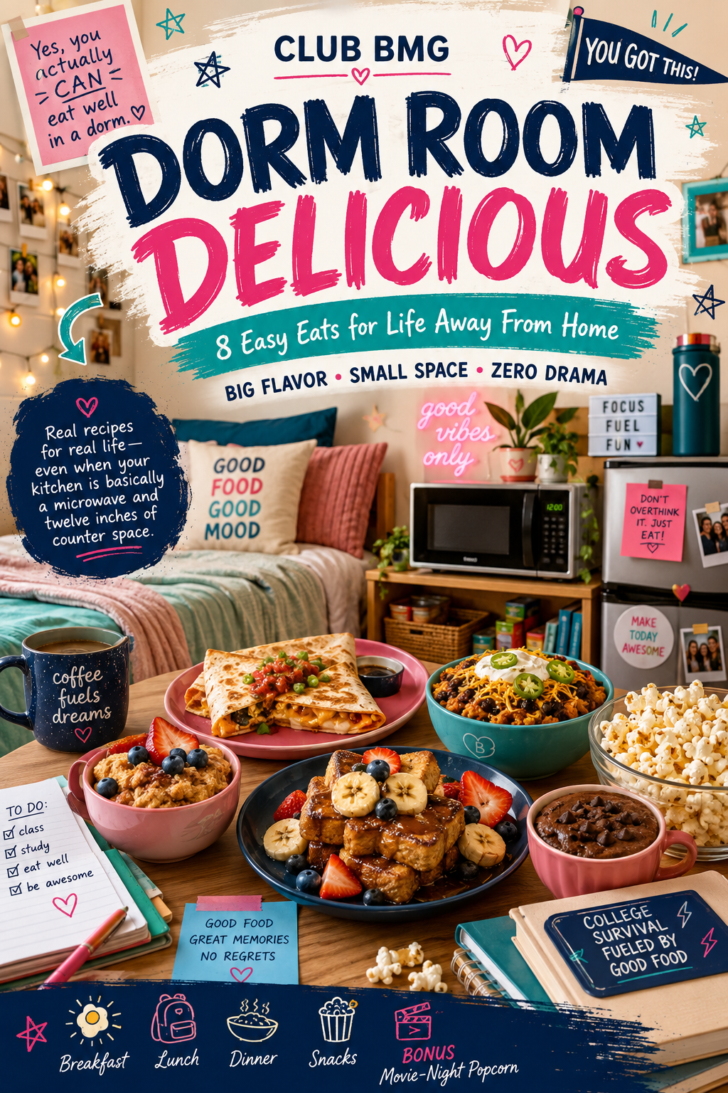 Dorm Room Delicious cookbook cover