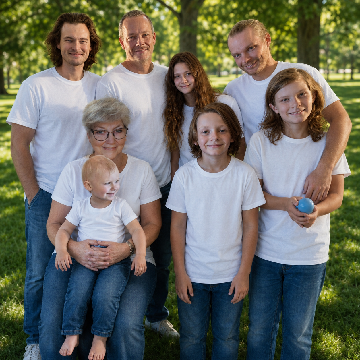 Lissa with members of her family